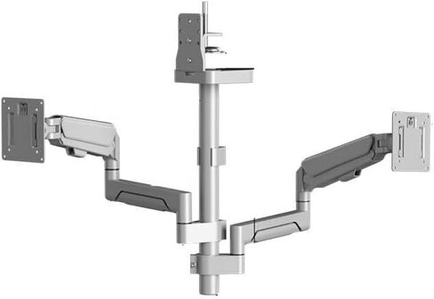 Suitable for 17-32-inch Monitor Stand Dual-Screen flip-up Horizontal and Vertical Screen Rotation-Free Punch-Free Long arm(Black) in Saudi Arabia