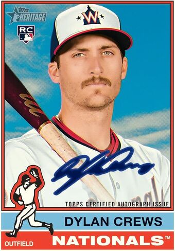 2025 Topps Heritage Baseball Hobby Trading Card Box (توقيع واحد أو بطاقة بقايا لكل مربع هواية) in Saudi Arabia