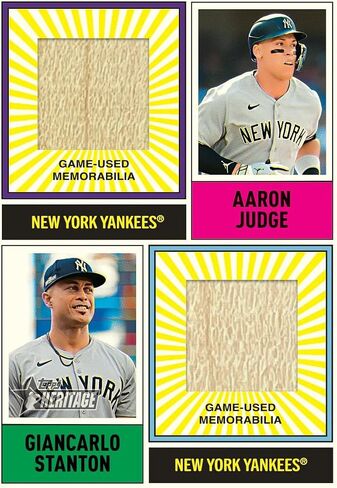 2025 Topps Heritage Baseball Hobby Trading Card Box (توقيع واحد أو بطاقة بقايا لكل مربع هواية) in Saudi Arabia