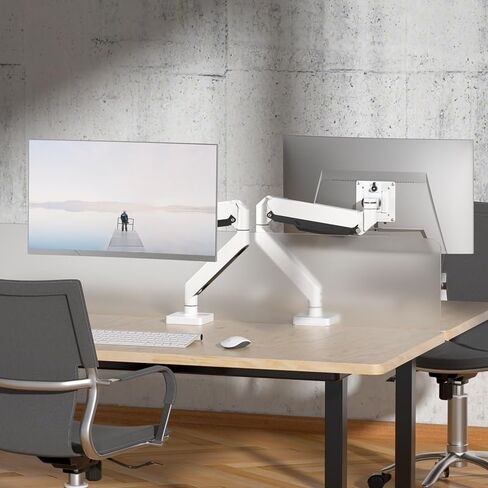 Monitor Stand White Monitor Stand Arm Air Pressure Hover Frame Bearing 15KG(Black) in Saudi Arabia