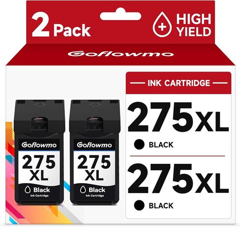 275XL PG-275XL استبدال خرطوشة الحبر الأسود لـ Canon 275 275XL PG-275 PG275XL حبر أسود عالي السعة متوافقة مع PIXMA TR4720 TR4700 TR4722 TS3522 TS3500 TS3720 INK CARTRIDGE (2 BK) in Kuwait