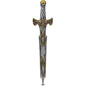 Medieval Sword Novelty Pen - Cool Funny Pens for Kids, Teens, Adults, Fun Cool Ball Point Pen for School Writing Unique Office Supplies, Cool Sword Pen Gift for Men and Women - 6 Inches