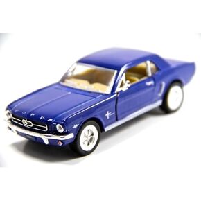Kinsmart Ford Mustang 1964 1/2 Navy Blue Hardtop 1955 1/36 Scale Diecast Car