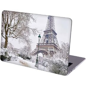 Compatible with MacBook Air 15.3-inch Hard Protective Shell Cace with Keyboard Cover (A2941, M2 Chip, 2023 Release) - Frozen Paris Eiffel Tower