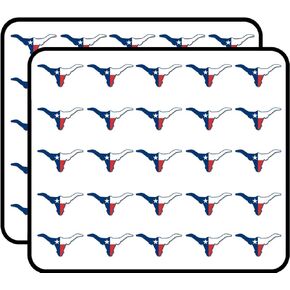 Steer Head Shaped Texas Flag - Texan Longhorn Bull tx Horn Sticker for Scrapbooking, Calendars, Arts, Kids DIY Crafts, Album, Bullet Journals 50 Pack