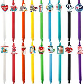 18 Pcs Nurse Pens Funny Retractable Nursing Pen Cute Nurse Appreciation Gifts Pens for Nurse Medical Assistant Students Workers Office Gifts