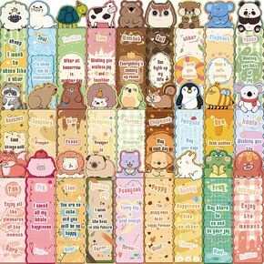 30PCS Animal Bookmark for Kid Bulk Colorful Animal Book Marks for Reading Students Animal Party Favors Teens Book Lovers Classroom Favors