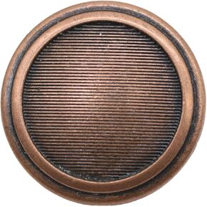 Gold Metal Shank Buttons - 12 Pcs - 4 Size Options - Striped Round Metal Shank Buttons for Men Women Blazer Coat Uniform Shirt Suit and Jacket Sewing Craft DIY N5501