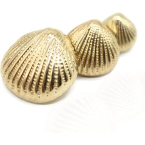 Sea Shell Gold Metal Shank Buttons - 12 Pcs - 3 Size Options - Luxury Sea Shell Metal Shank Buttons for Men Women Blazer Coat Uniform Shirt Suit and Jacket Sewing Craft DIY SHL9833…
