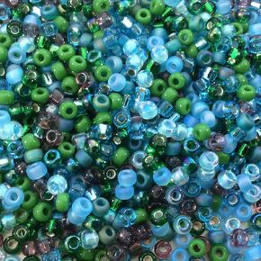 Mix Lagoon MIYUKI Seed Beads APPX 22GM Tube 8/0 Round