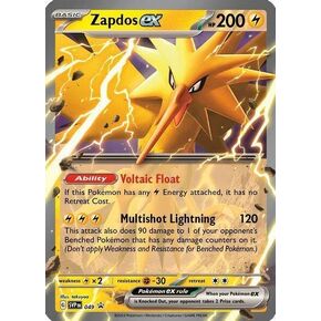 Pokemon - Zapdos ex SVP 049 - Pokemon 151 Black Star Promo - Holo Foil - Single Card