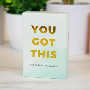 Gift Republic ‘You Got This’ 100 Empowering Quote Cards Daily Inspiration & Motivation | Perfect Wellness Gift Uplifting Self-Care for Home & Office