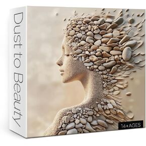 Beautiful Women Art Puzzles for Adults 1000 Pieces Nature, Pretty Beach Aesthetic Impossible Jigsaw Puzzles, Hard Difficult Challenging Puzzle