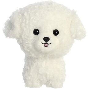 Aurora® Playful Teddy Pets™ Bichon Frise Stuffed Animal - Unique Design - Endless Play - White 6.5 Inches