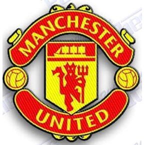 Man-Chester United Iron ON Embroidered Patch Embroidery Size 2.5 INCHES Soccer Football