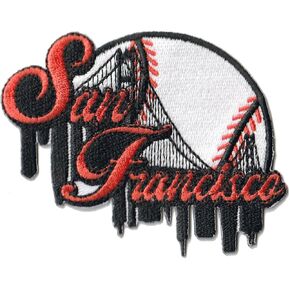 Smc Store City of San Francisco Baseball Logo Patch Embroidery Baseball Fan Favorite Team Iron On Sew On Embroidered Patch