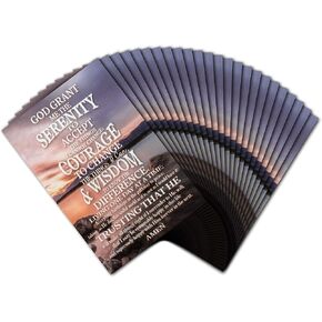Dicksons Serenity Prayer Peaceful Pink Sunset 2 x 3 Paper Itty Bitty Bookmark Pack of 24