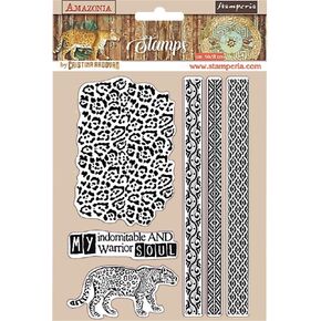 Stamperia HD Natural Rubber Stamp 14x18 cm - Amazonia Tribals