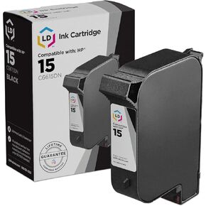 LD Products Remanufactured Ink Cartridge Replacement for HP 15 C6615DN (Black) Compatible with Deskjet 3820 810 810C 812 812C 825 825C 825Cvr 840 840C 841 841C