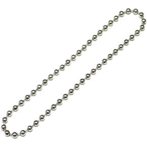 #10 Nickel Plate Continuous Loop Metal Bead Chain for Clutch Roller Window Shade 36" Drop Length