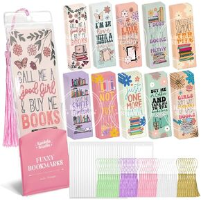 50PCS Paper Mongmark Make Kit ، وضع إشارات مرجعية للموضوع ، و 50pcs مرجعية على الأكمام واضحة مع Book Mark Tassls ، مرجعية DIY للحرف اليدوية هدايا العلامة (القوس) in Kuwait