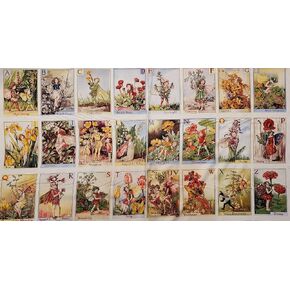Alphabet Panel Flower Fairy ABC Fabric Michael Miller - 24 Inch Panel
