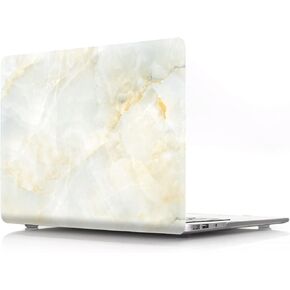 IVY Case for MacBook Air (11-inch, Models: A1370 / A1465) Hard Shell Case with Keyboard Cover [Marble Series - Black]