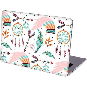 Case Compatible MacBook Air 13 inch Retina Display Touch ID, Hard Protective Shell Keyboard Cover ( M1 A2337 A2179 A1932, 2018-2020) - Native American Tribal Headdress, Feather Dream Catcher