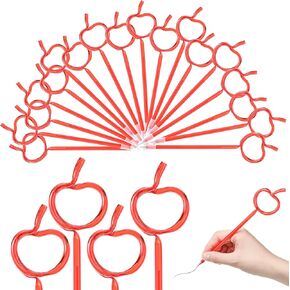 Apple Teacher Appreciation Gift Apple Shaped Ballpoint Pen 0.5 mm Black Ink Red Pens Bulk Fun Cute Writing Pens for Girls Kids Boys Novelty Teacher Thank You Gift for School Office Supplies (48)
