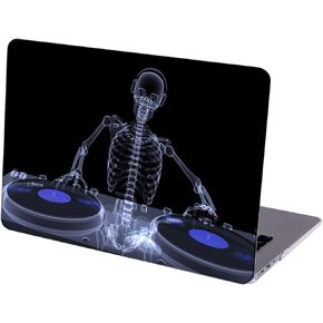 Compatible with MacBook Pro 16-inch Hard Protective Shell Cace and Keyboard Cover ( A2141, 2020 2019 Release ) - Skull Skeleton DJ