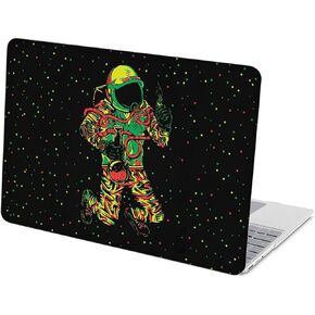 Compatible with Microsoft Surface Laptop 5/4/3 13.5 inch Hard Protective Shell Cace and Keyboard Cover (Models:1951&1868, 2022 2021 2019 Release) - Rasta Astronaut Smoking Weed