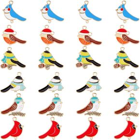 DICOSMETIC Light Gold Plated Alloy Enamel Pendants Multiple Cute Animal Charms for Jewelry Making