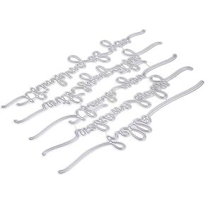 Scrapbooking Word Die Cuts - Die-Cutting Dies for Card Making, Scrapbooking, Embossing - Steel Material - 4 x 2.5 Inches