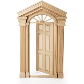Odoria 1/12 Miniature Door Dollhouse Furniture Accessories