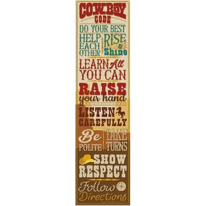 Eureka 849351 Wild Wild Vertical Classroom Banner for Teachers, 12" x 45", Multicolor