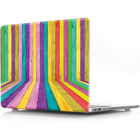 IVY Wood Grain Case for MacBook Pro (16-inch, 2019-2020, Models: A2141) Hard Shell Case with Keyboard Cover - E