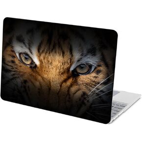 Compatible with Microsoft Surface Laptop Go 2/1 12.4 inch Hard Protective Shell Cace and Keyboard Cover (Models:2013&1943, 2022 2020 Release) - Eyes of Angry Tiger