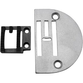 Cutex Needle Plate & Feed Dog Set Compatible with Portable Zig-Zag Walking Foot Sewing Machines