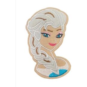 Cute Princess Fabric Embroidered Iron/Sew on Patch, 2.3 x 4 inches