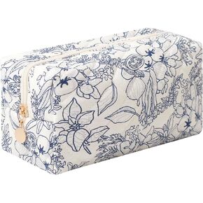 Pencil Case Floral Cute Pencil Case Student Pen Pouch Makeup Pouch Cute Flower Office College Cosmetic Makeup Bag Organizer Large (pink)