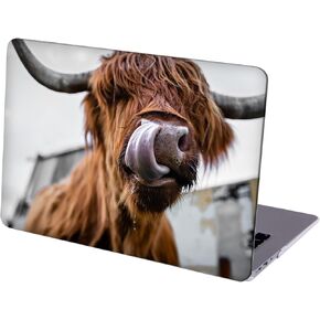 Compatible with MacBook Air 13 inch Retina Display with Touch ID, Hard Protective Shell with Keyboard Cover (M1 A2337 A2179 A1932, 2018 2019 2020 Release) - Highland Cow - MC9717