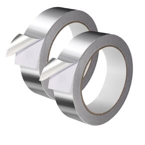 Aluminium Foil Tape Adhesive Insulation Heat Resistant Foiled Tape Rolls for HVAC Repair Pipe Sealing Ducts