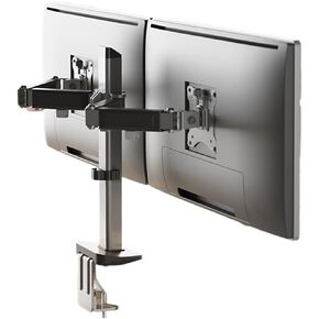 Desk Clip-Type Computer Rotating Lifting Telescopic Dual-Screen Monitor Stand 23/24/27 inches Desktop Heightening Shelf(Base Mounted)
