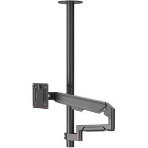 Monitor Stand, Monitor air Pressure Hover, Horizontal and Vertical Screen Rotation, 2-Meter Heightening Hanger Ceiling Bracket(Column Height 90 cm)