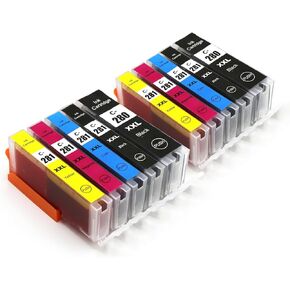 10 Pack for 280 281 Ink Cartridge Compatible Replacement for Canon PGI 280XXL CLI 281XXL for 280XL 281XL TR8620a TR8620 TR8520 TR8600 TR7520 TS702a TS9520 TS9521C TS6120 TS6220