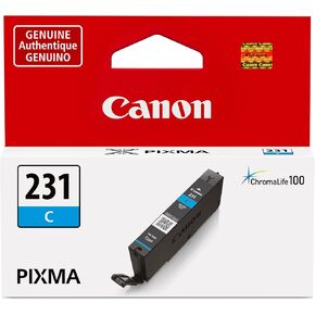 Canon CLI-231 Genuine Cyan Ink Tank, Compatible with PIXMA TS8820 Printers