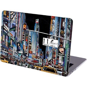 Case Compatible with MacBook Pro 13 inch, Hard Protective Shell with Keyboard Cover ( M1 A2338 A2289 A2251 A2159 A1989 A1706 A1708, 2016-2020 Release) - New York Street Illustration