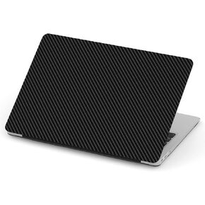 [ Compatible with Older Version MacBook Air 13 inch (Model A1369 & A1466 - Year 2010-2017) ] Full Body Hard Case Cover - Black Carbon Fiber