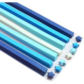 1350 Sheets Origami Paper - Blue Gradient Colors, Lucky Star Paper Folding Paper Strips - DIY Hand Art Crafts in Saudi Arabia