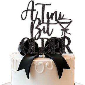 A Tini Bit Older Cake Topper - Martini Birthday Party Decorations for Happy Birthday Cake Bunting Decor,Bachelorette Party Decoration,Happy Birthday Party Cake Decoration Supplies